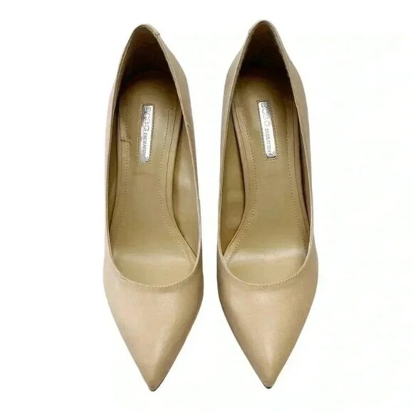 BCGBeneration Pumps Pointy Toe High Heel Platform Stilettos Nude Court Shoes 7 - Picture 3 of 16